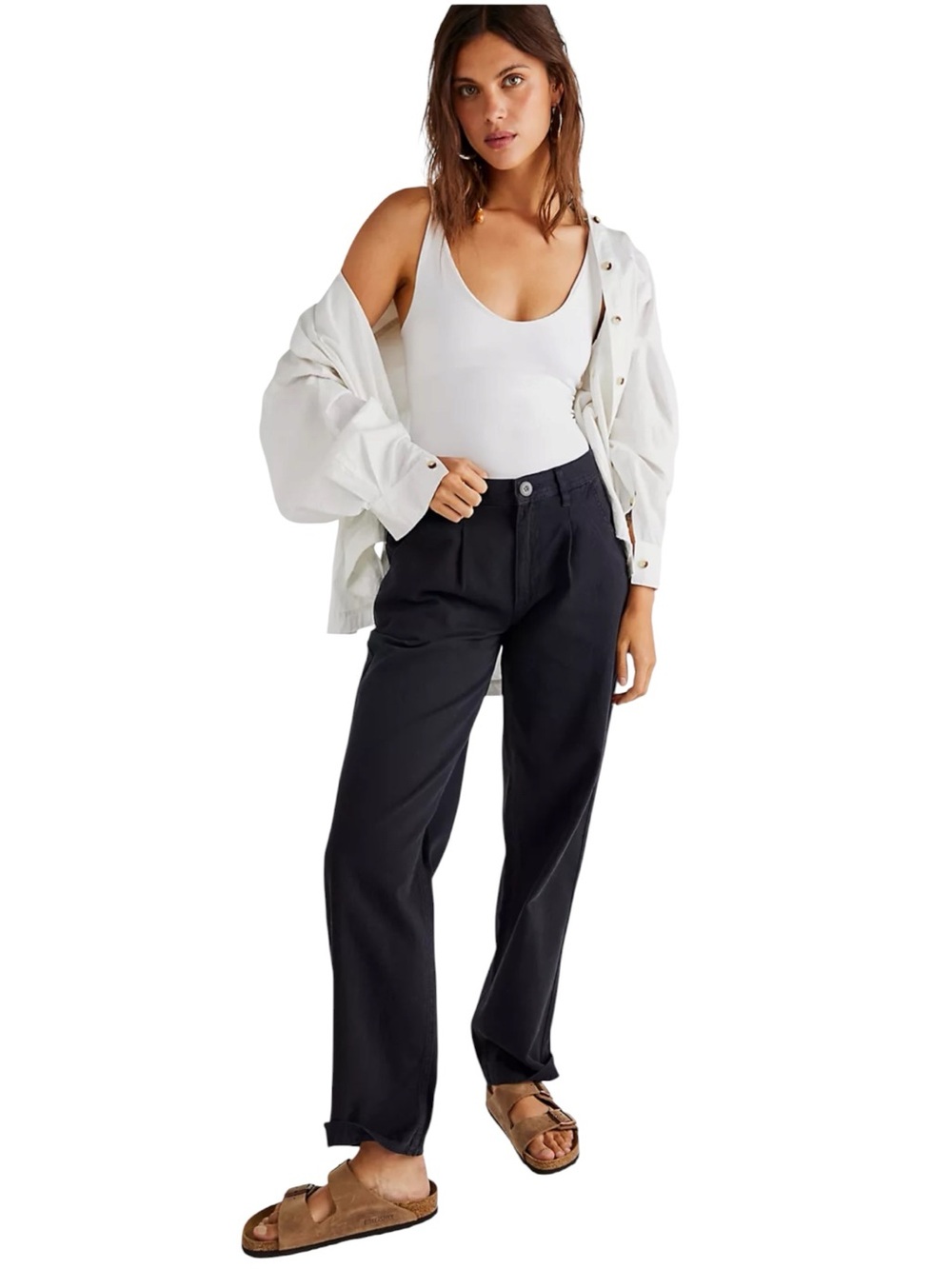 Free People NavyCya Later Skate Trouser Pants Multiple Sizes